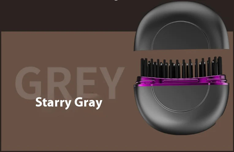 Compact Ceramic Hair Styler - USB Recharge, Mini Steam