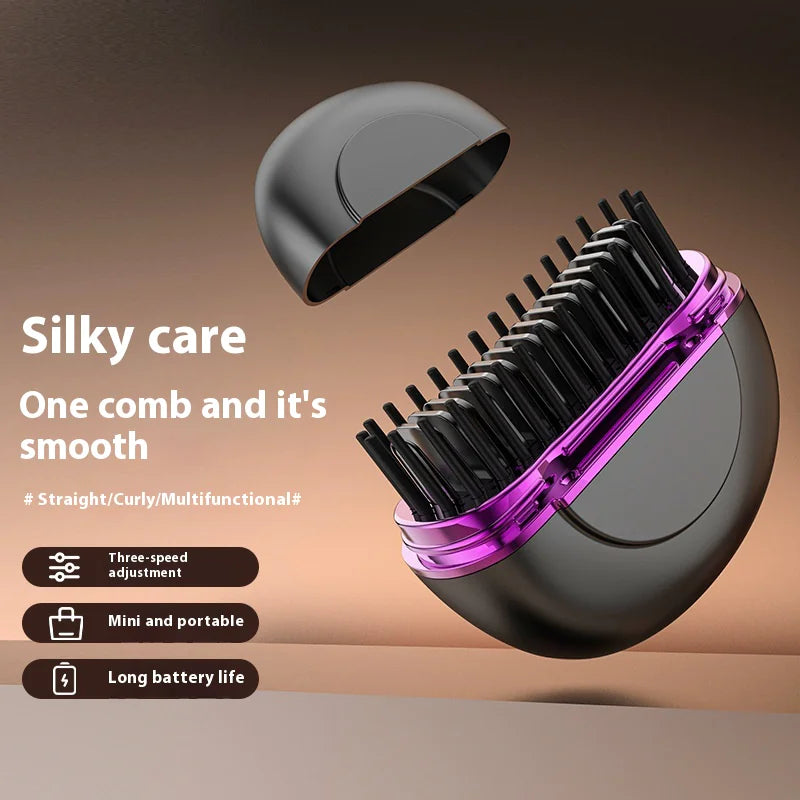 Compact Ceramic Hair Styler - USB Recharge, Mini Steam